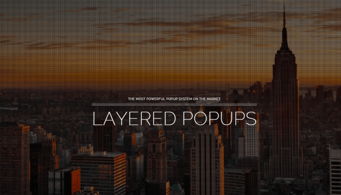 Layered Popups